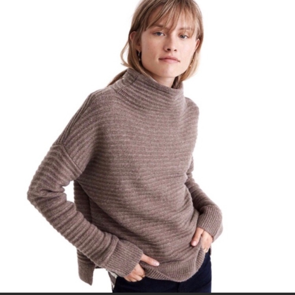 Madewell Belmont Mock Neck Sweater M